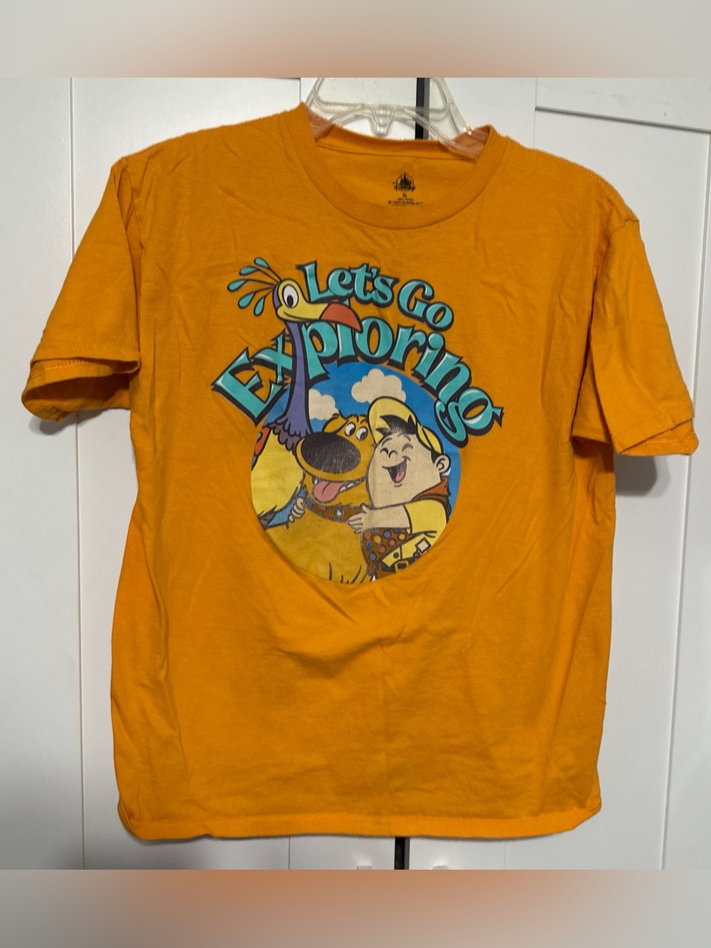 Let's Go Exploring Orange Kids Graphic Tee